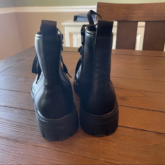 NWT Madden Girl black combat boots - Picture 4 of 9